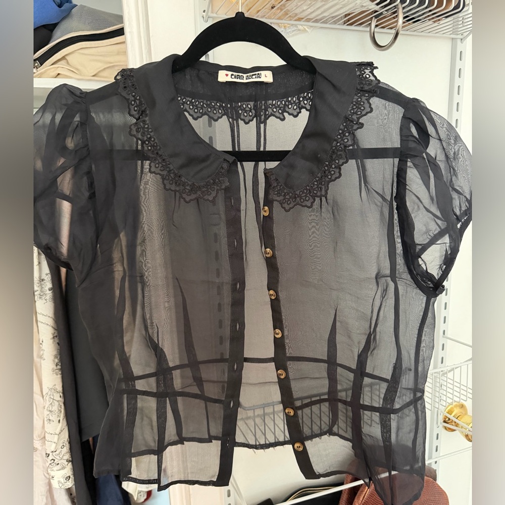 Ciao Lucia Organza Top